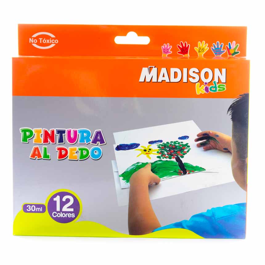 Pintura al Dedo Madison 12 Colores 30ML