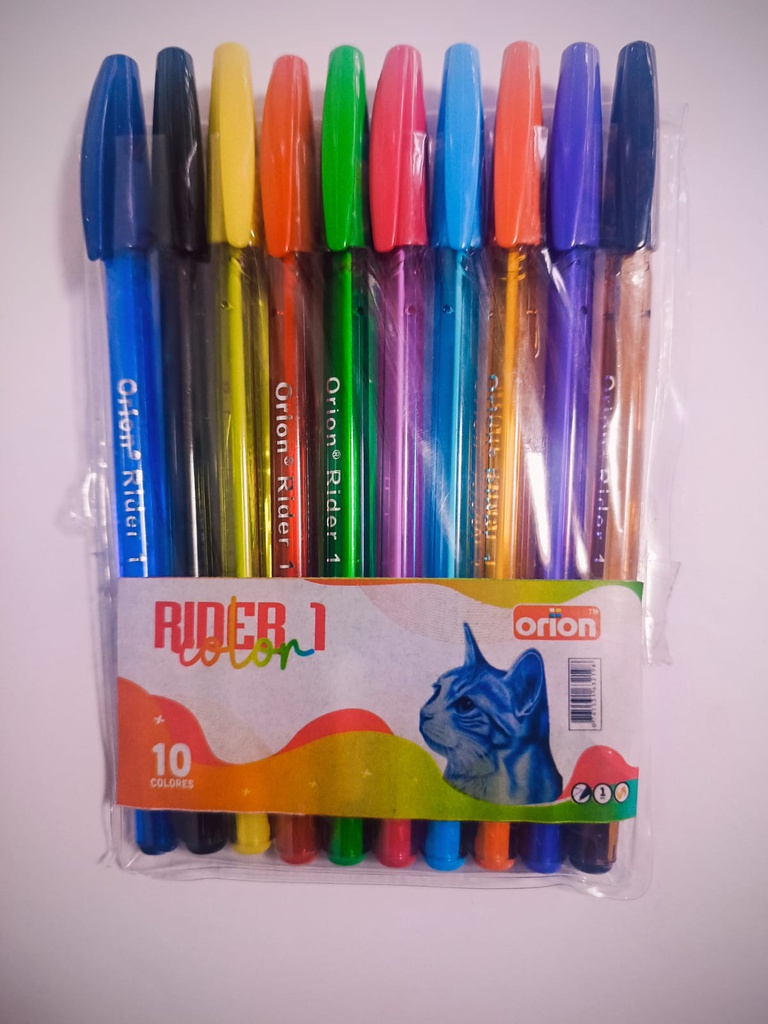 Boligrafo Orion Rider 10 Colores