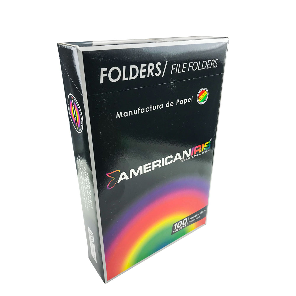Folder Amarillo American IRIS Tamaño (Carta) 200gr. 100PCS