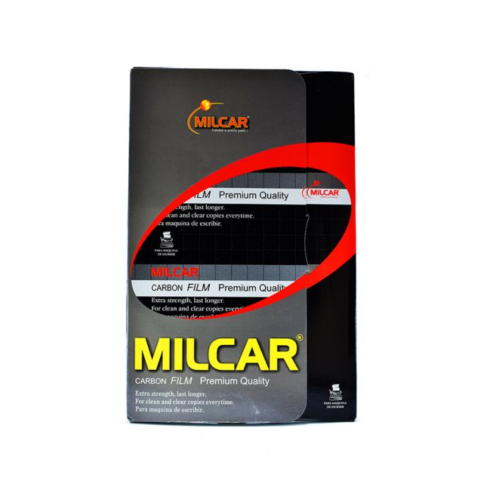 Papel Carbonico Plastificado Film MILCAR 100pcs