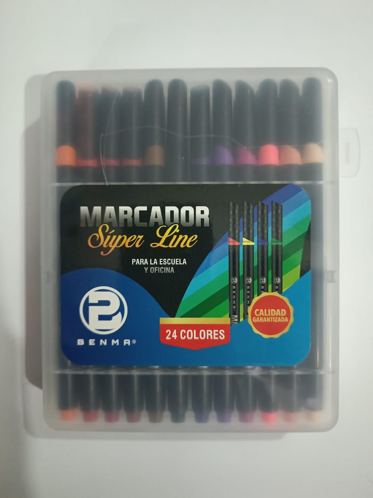 Marcador Benma Super Line 24 Colores