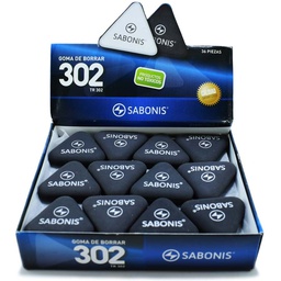 Borrador Sabonis Trangular Pequeño (302) 36pcs (Negro)