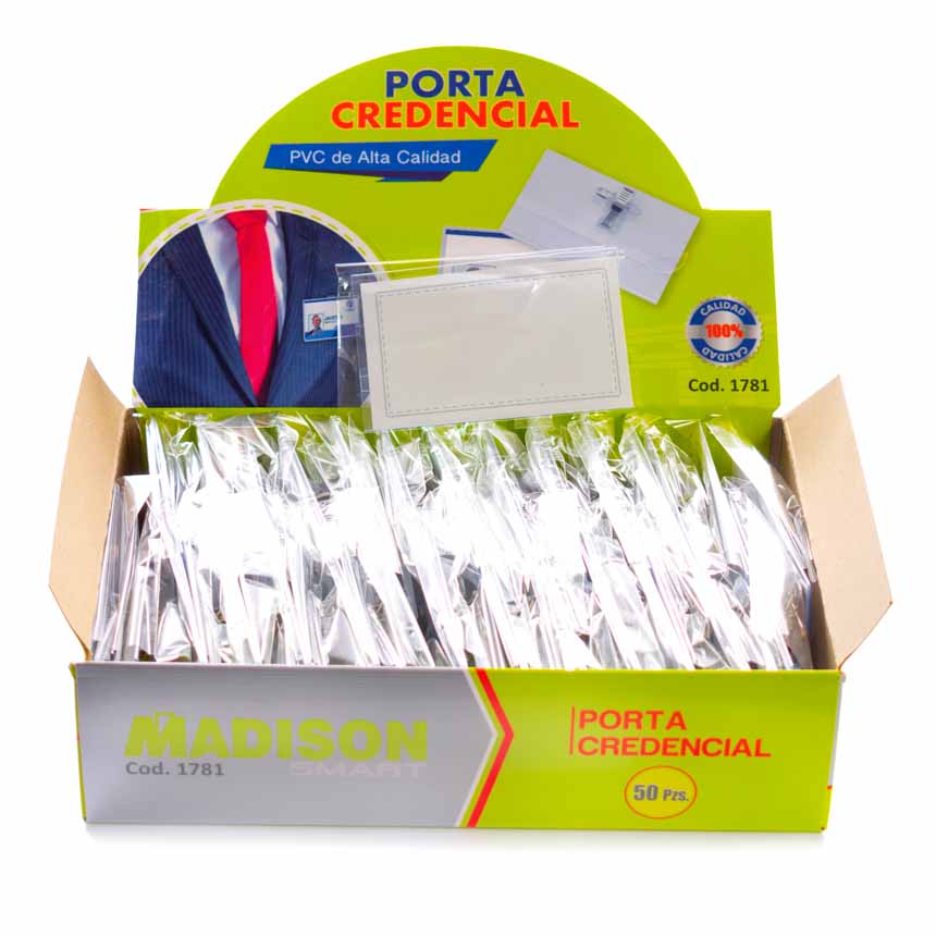 Porta Credencial Madison PVC 50PCS