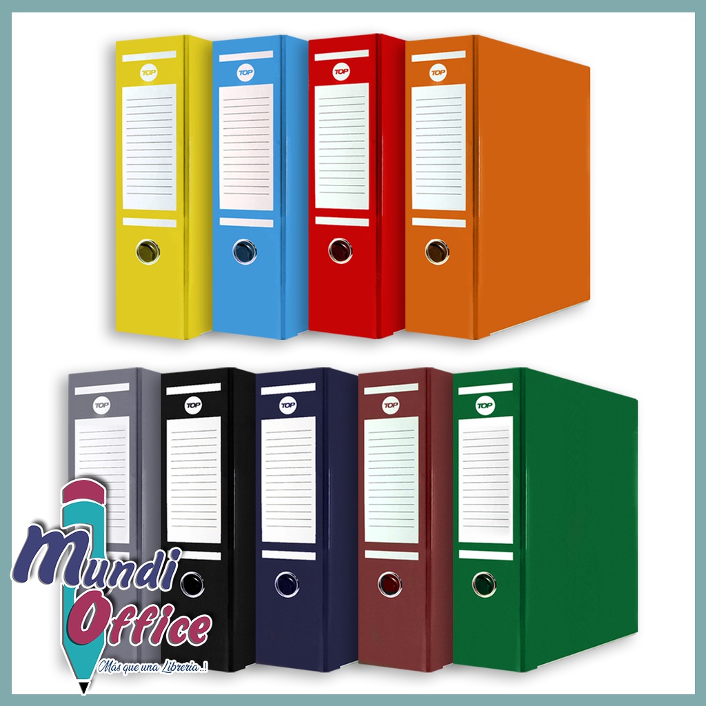 Archivador Palanca T/Oficio Lomo Entero TOP 4PCS