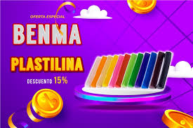 Plastilina Benma 6 colores  Fluor Pequeño