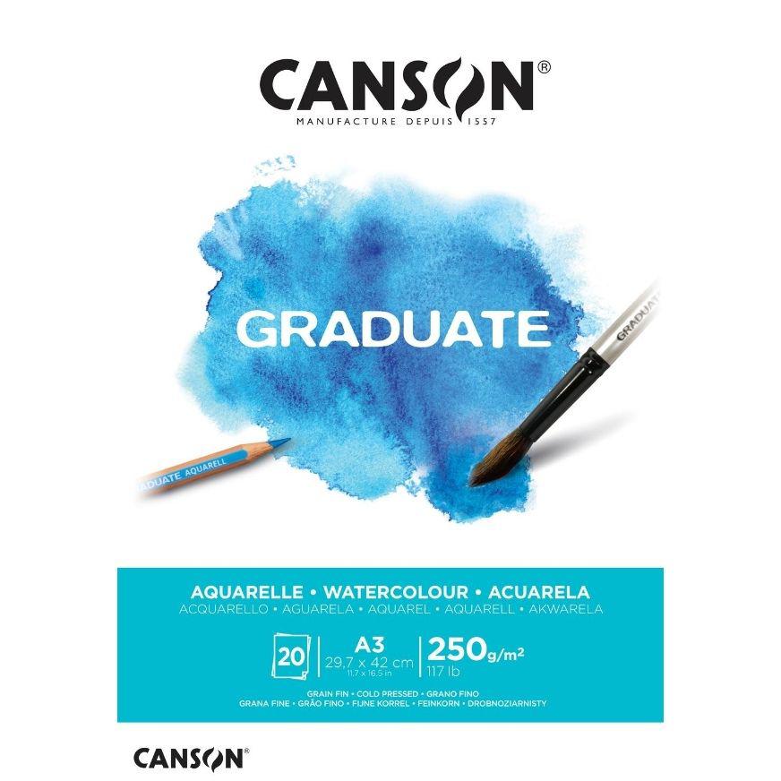 CANCON GRADUATE A3 29.7X42CM 250 GM. 20 HOJAS