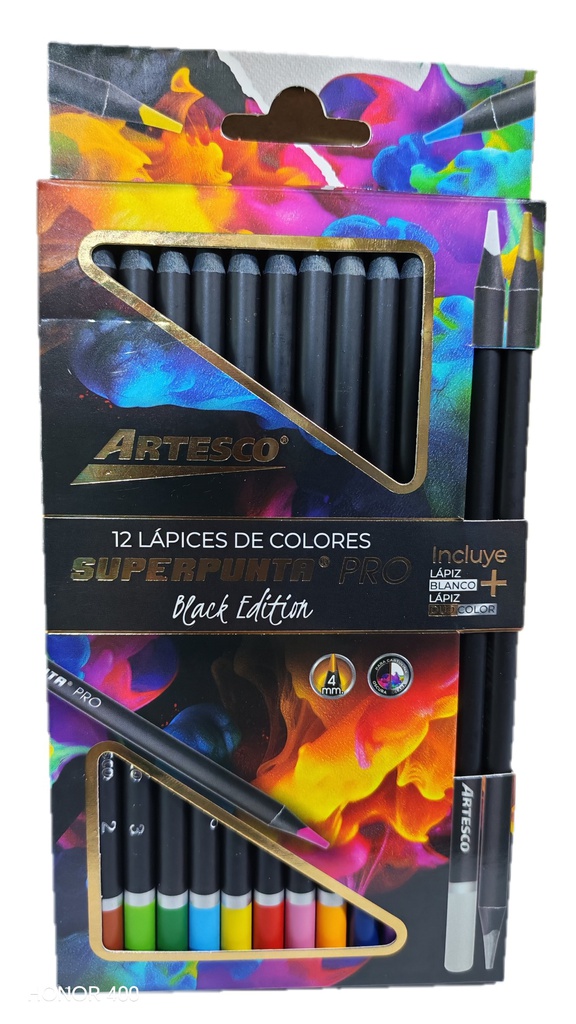 Color largo superpunta PRO 4mm Artesco 12 colores