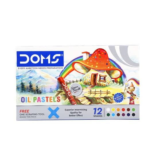 Crayon Oleo Pastel DOMS de 12 Colores