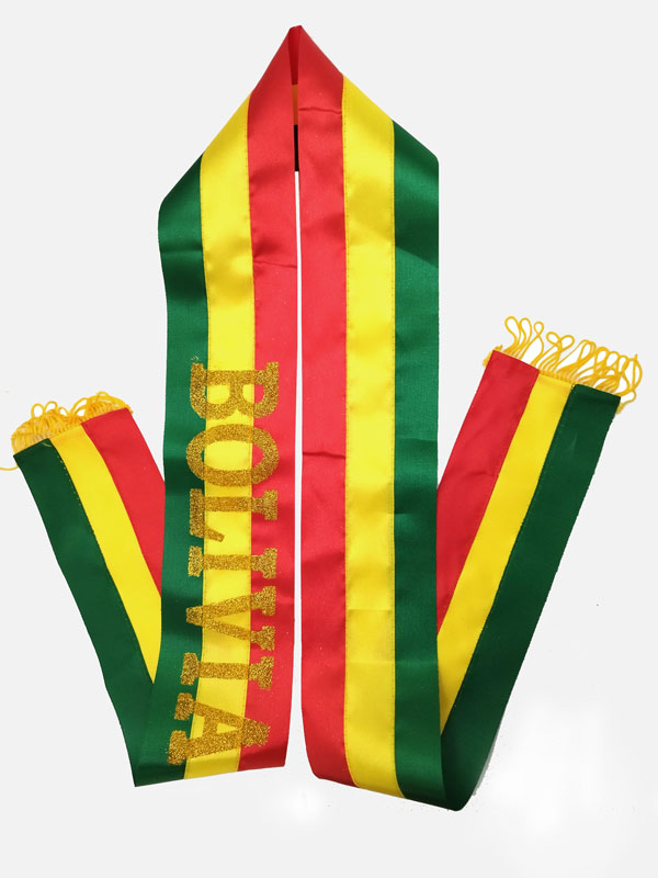 Banda tricolor 10cm x 1.5m 12 PCS