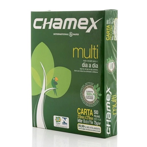 Papel Bond Escolar Chamex 63gr Tamaño Carta 500hjs