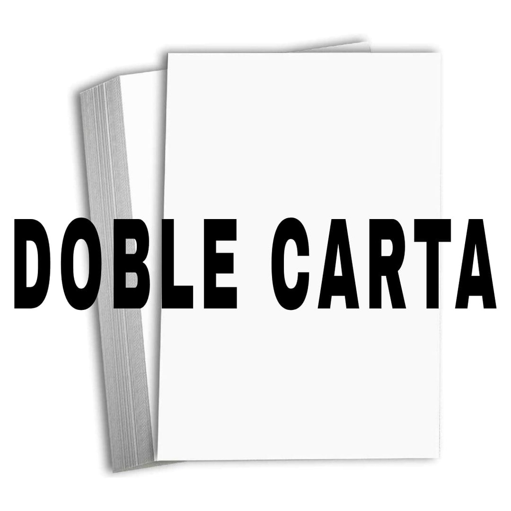 Cartulina Doble Carta Blanco de 100 Hjs