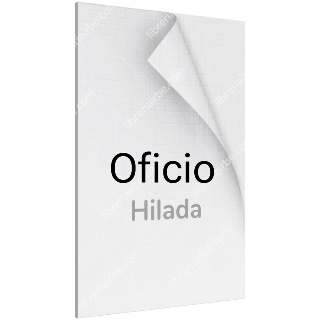 Cartulina HILADA Blanco/Oficio 100hjs