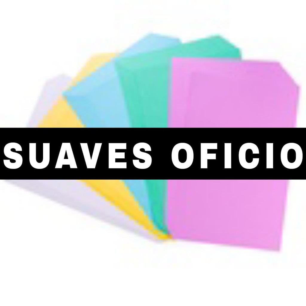 Cartulina OFICIO Colores - Suaves 100hjs