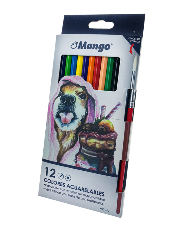 Color Largo ACUARELABLE Mango 12 Colores