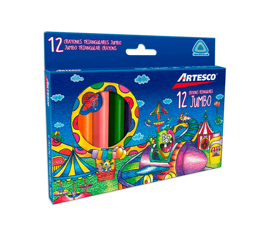 Crayon Artesco Jumbo Kids 12 Colores