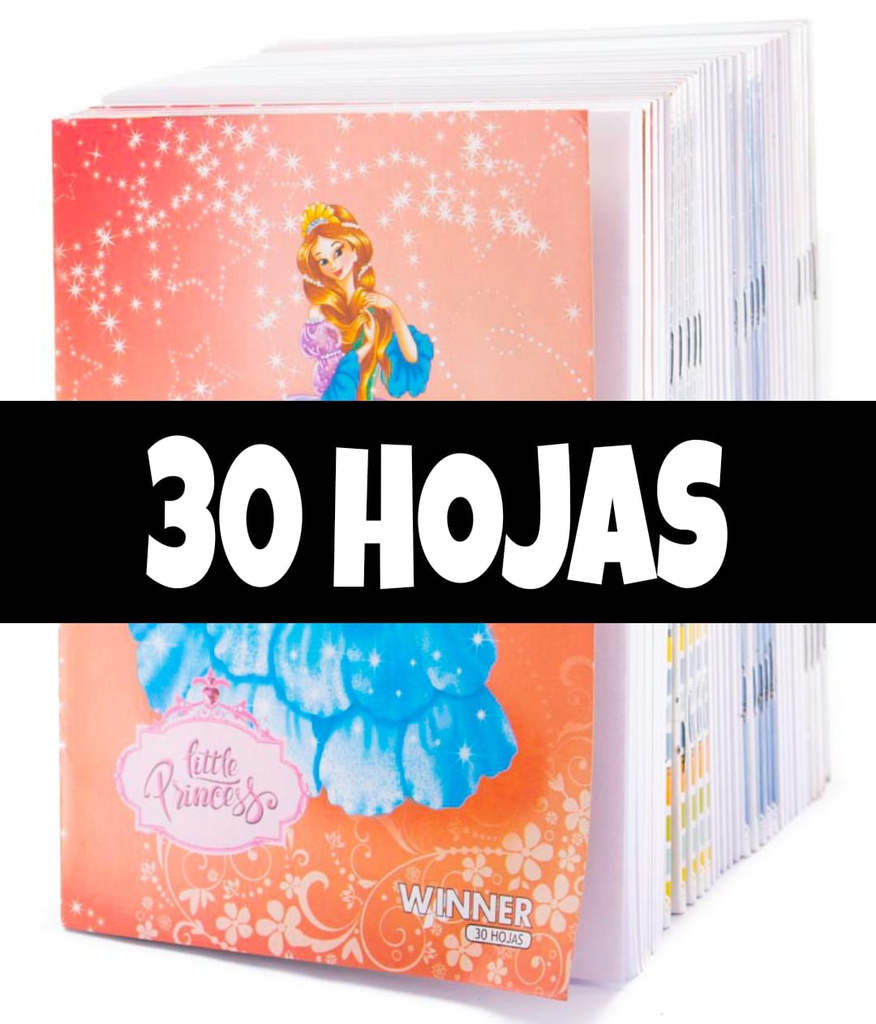 Cuaderno Engrapado Winner 30hjs