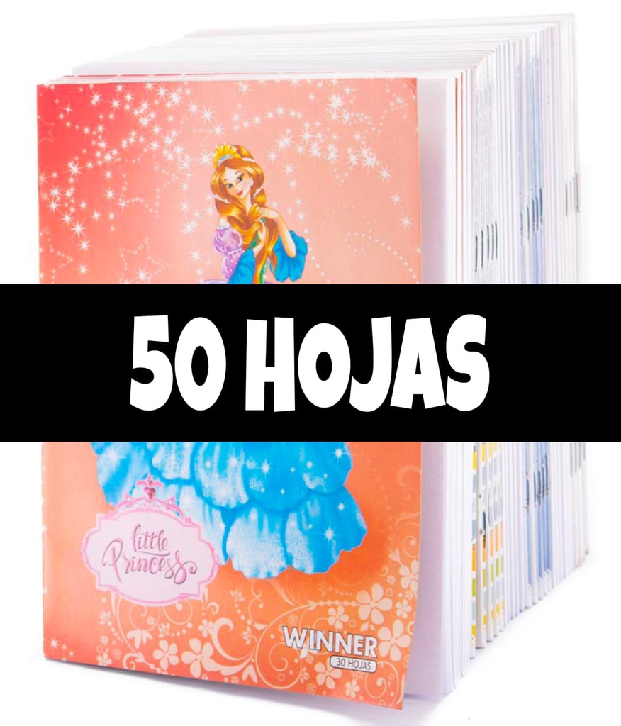 Cuaderno Engrapado Winner 50hjs