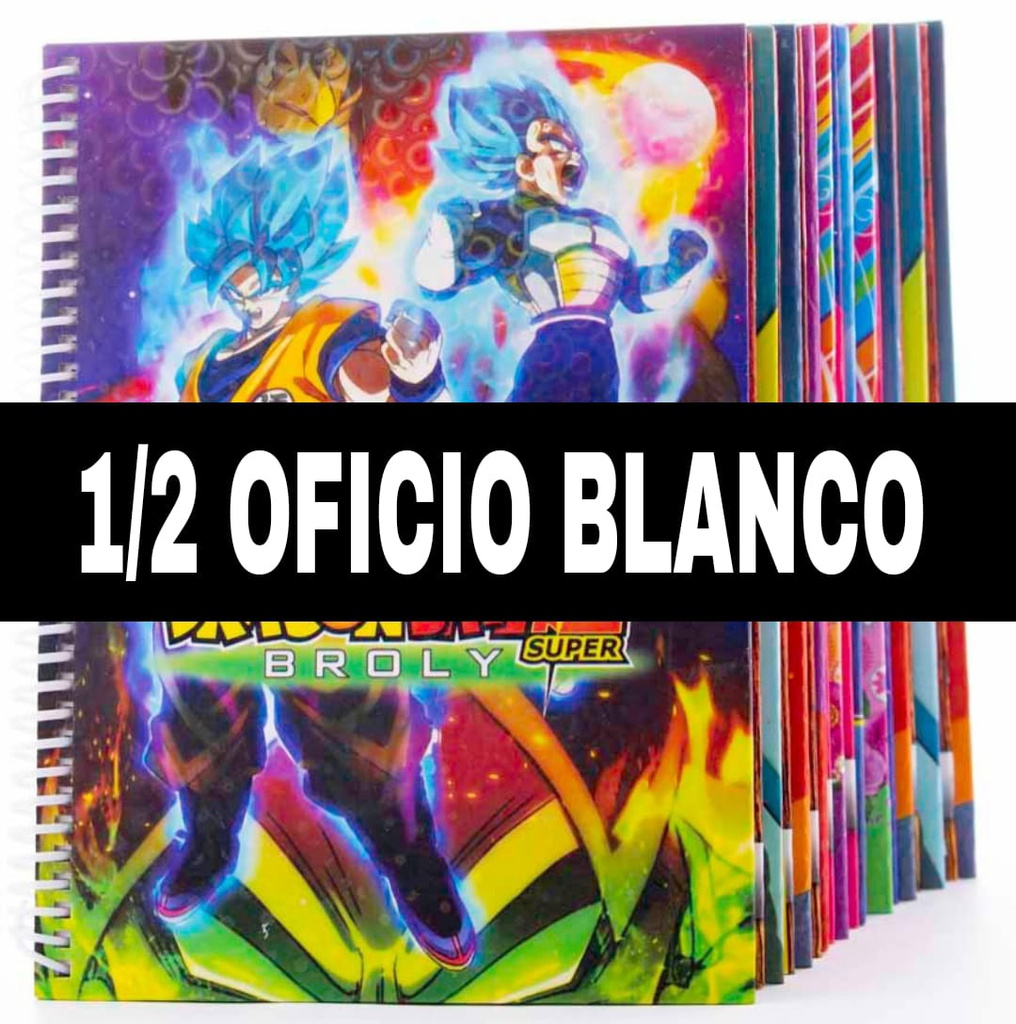 Cuaderno anillado artesanal Medio Oficio BLANCO 100h