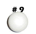 Esfera de plastoformo #9 25PCS