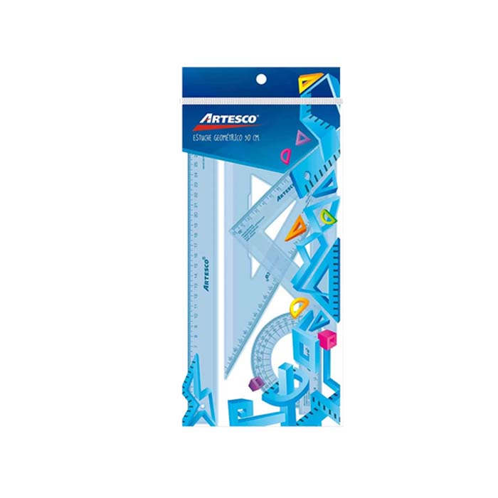 Estuche geométrico ECONOMICO PP 30 Artesco de 30cm