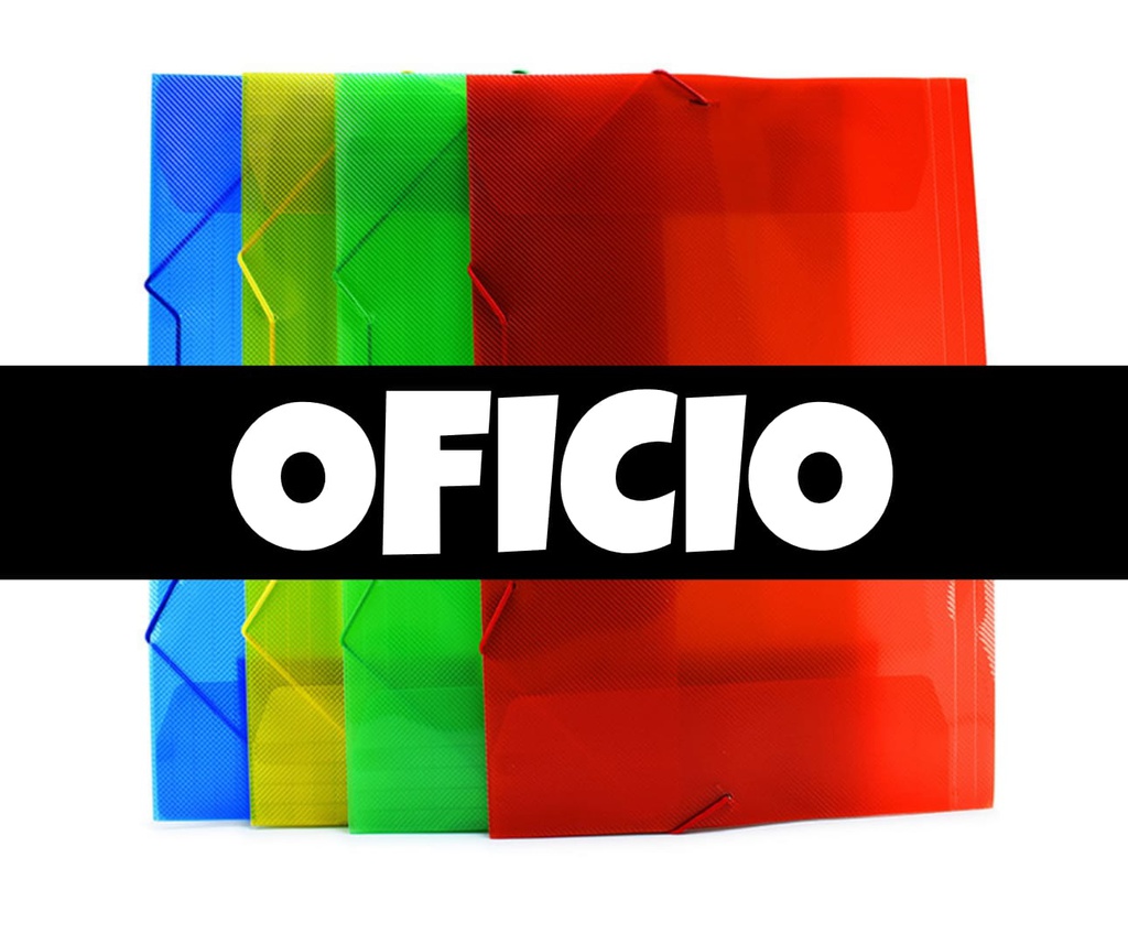 Folder Plastico con Liga Oficio