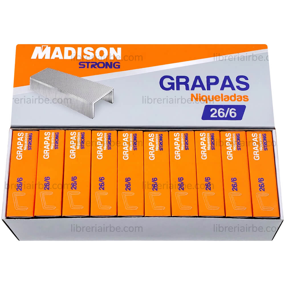 Grapas Madison Niquelado 24/6