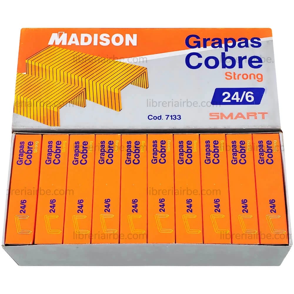 Grapas Madison Cobre 24/6