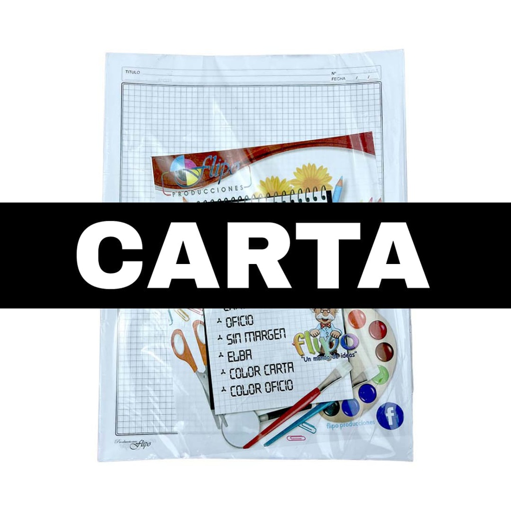 Hojas Cuadernillo Carta 100 pcs.