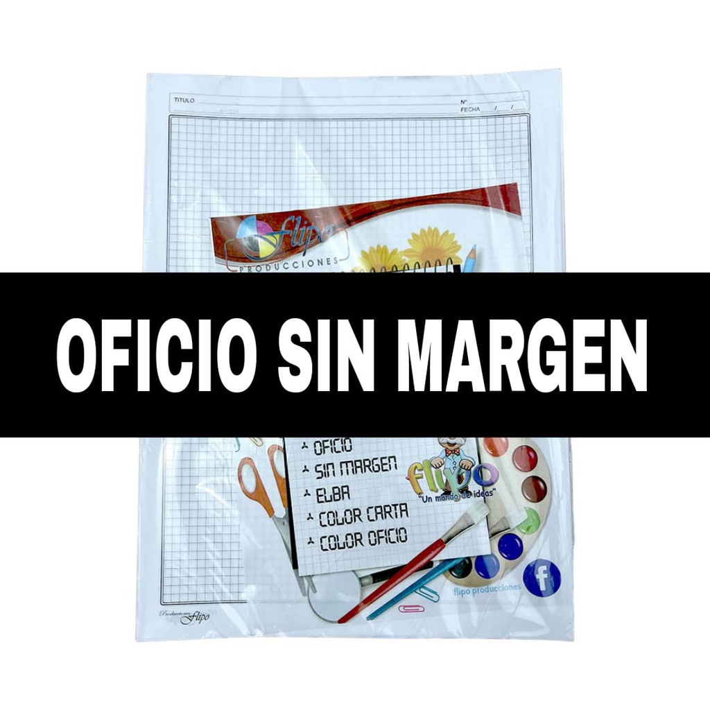 Hojas Cuadernillo Oficio Sin Margen 100box