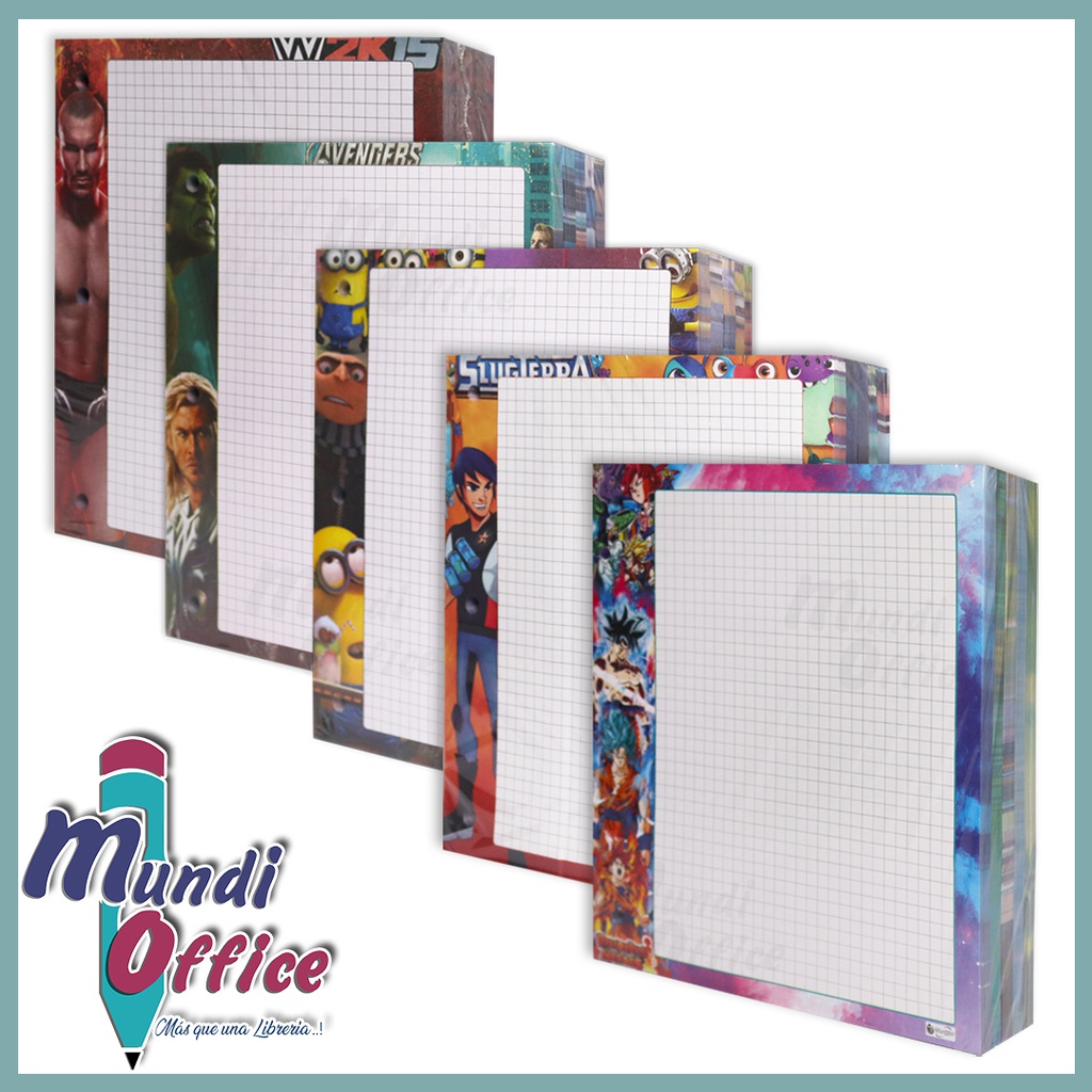 Hojas de Carpeta Full Color Flipo 500hjs