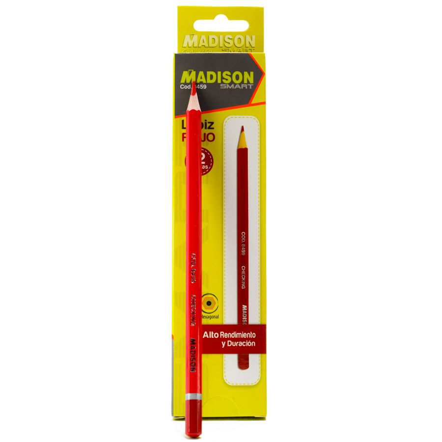 Lapiz Rojo Madison 12PCS