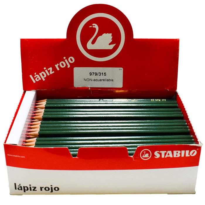 Lapiz Rojo Stabilo Acuarelado