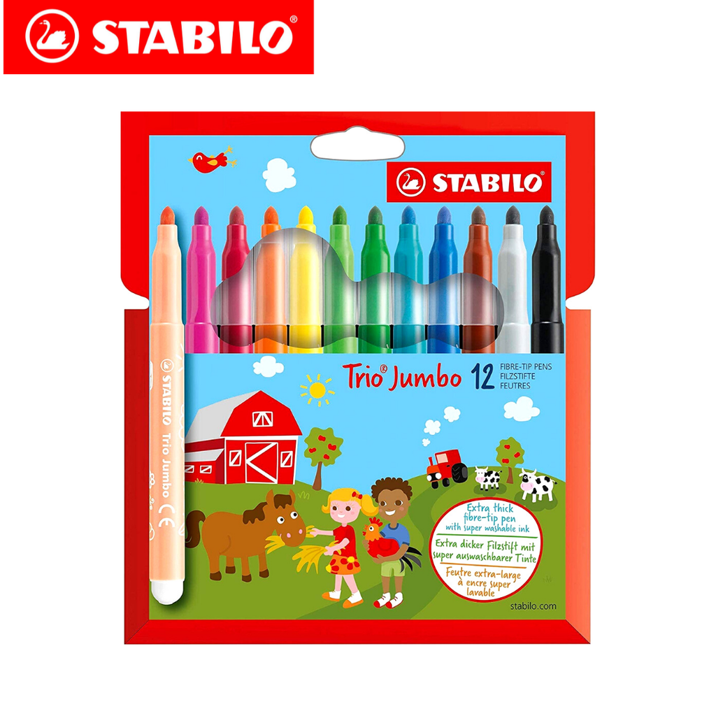 Marcador Escolar Trio Stabilo 12 Colores