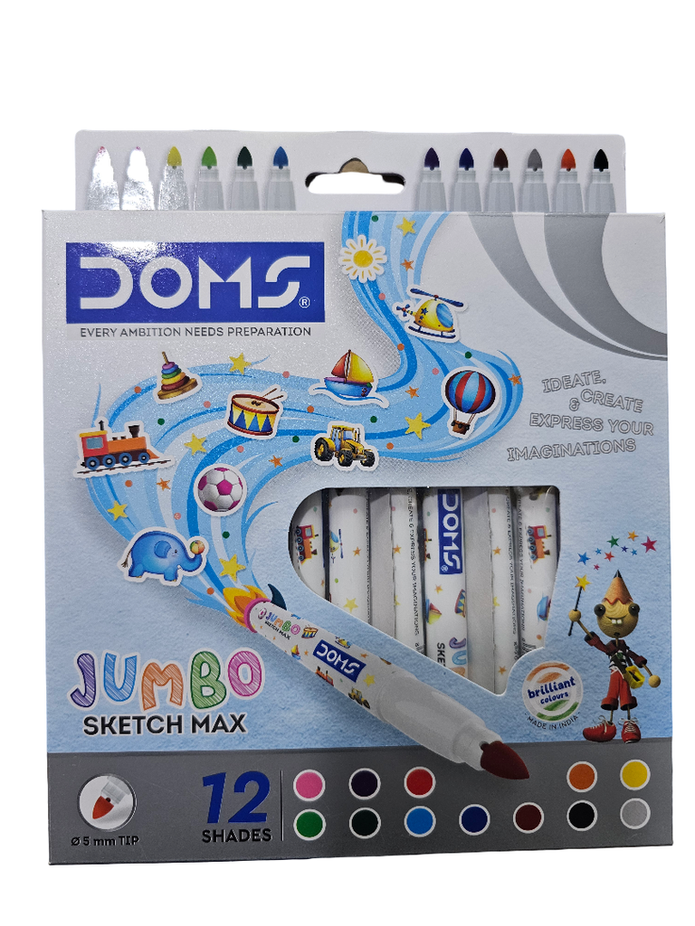 Marcador Jumbo Doms 12 Colores