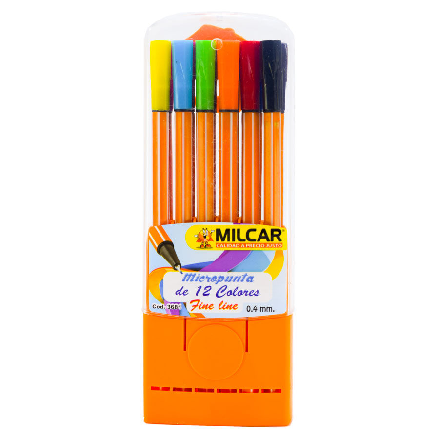 Micropuntas Ultra Fino Sabonis de 12 Colores