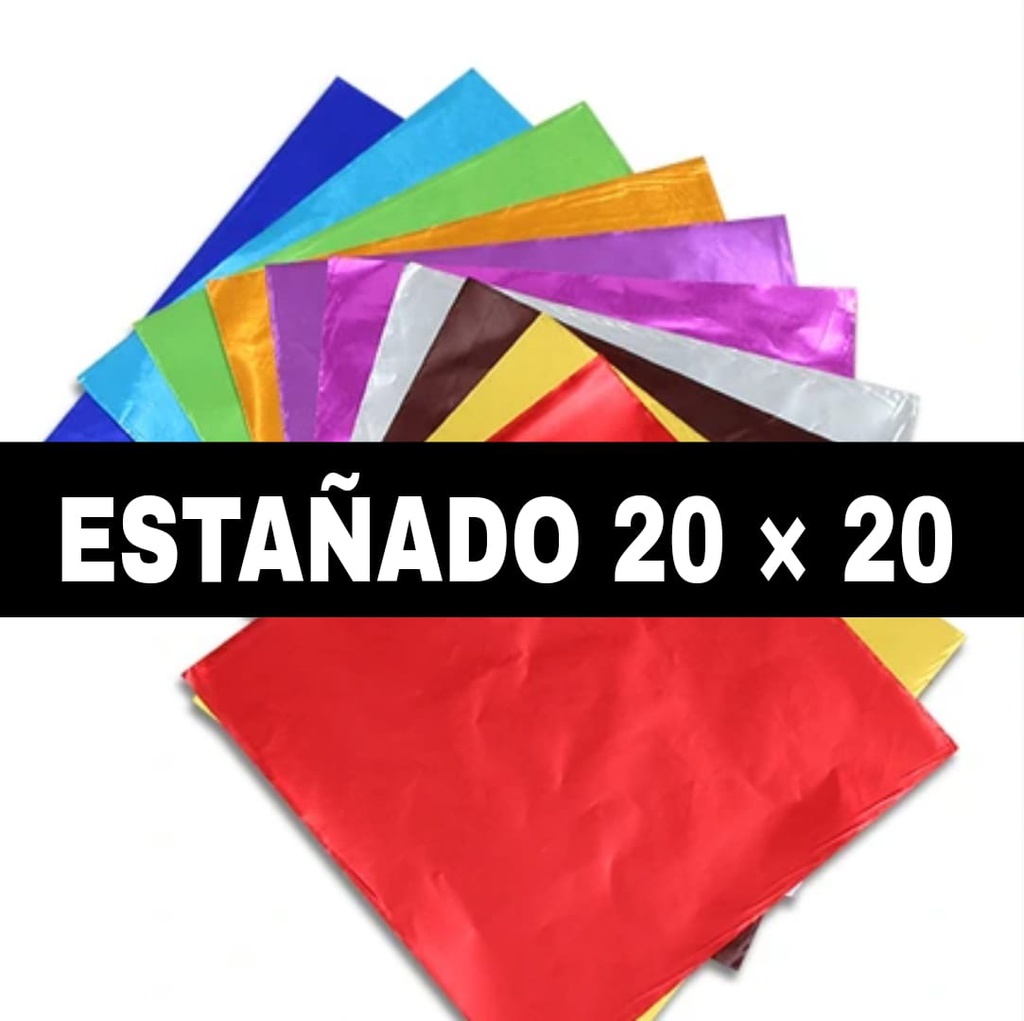 Mosaicos - ESTAÑADO 20x20 cm. 20 doc.