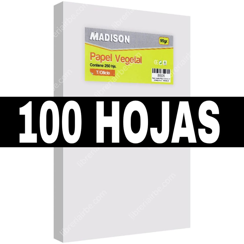 Papel Cebolla Oficio Madison 100pcs