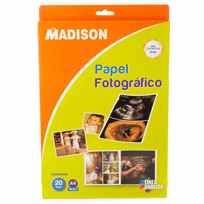 Papel Fotografico Madison A4 20hjs