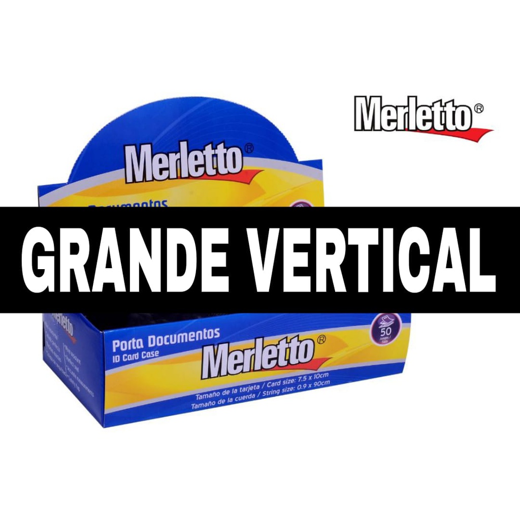 Porta Credencial GRANDE VERTICAL Merletto 7x10.5cm 50PCS