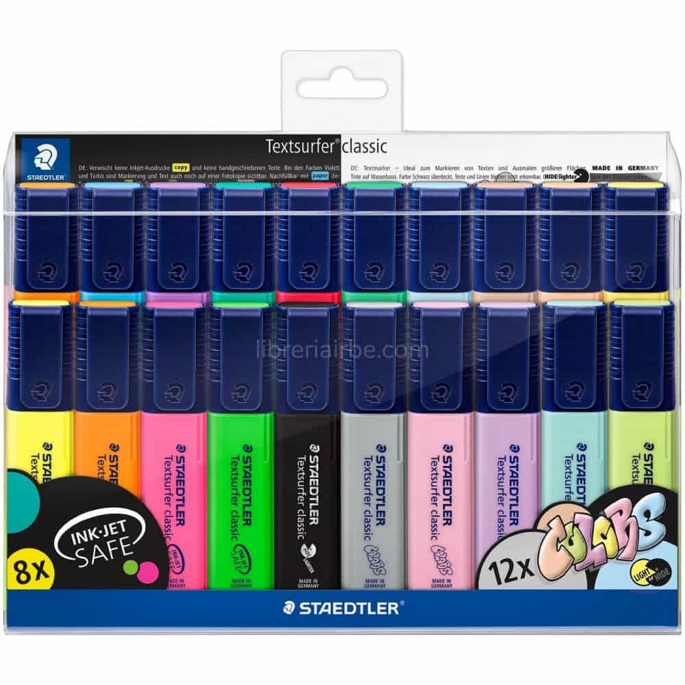 Resaltador Pastel y fluorocente Marko 24 pcs