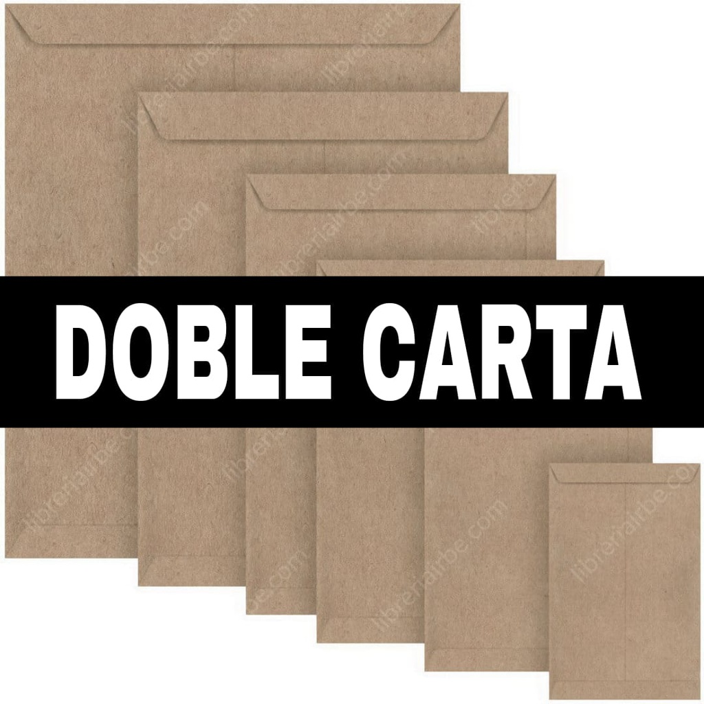 Sobre Manila Artesanal Doble Carta 50PCS