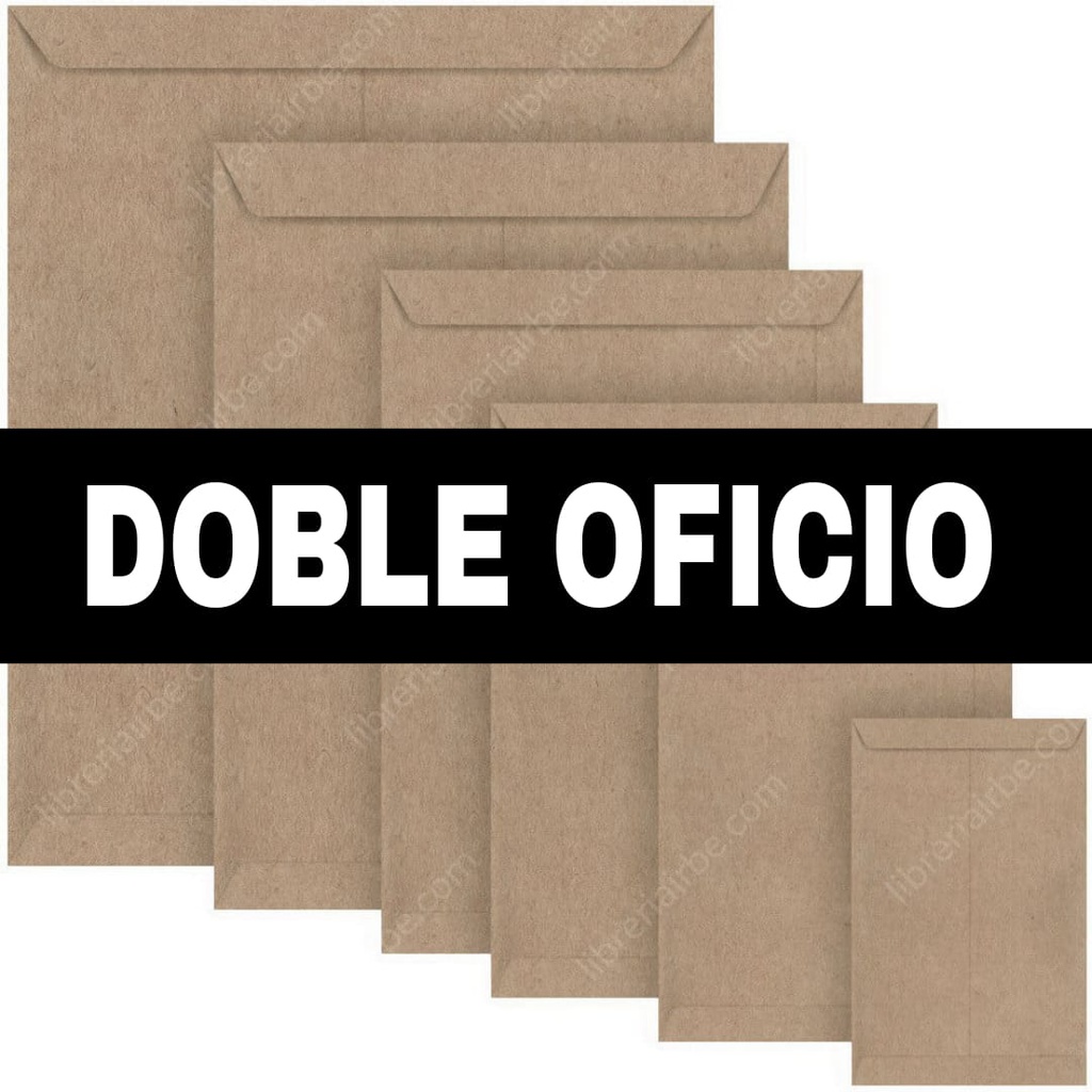 Sobre Manila Artesanal Doble Oficio 50PCS