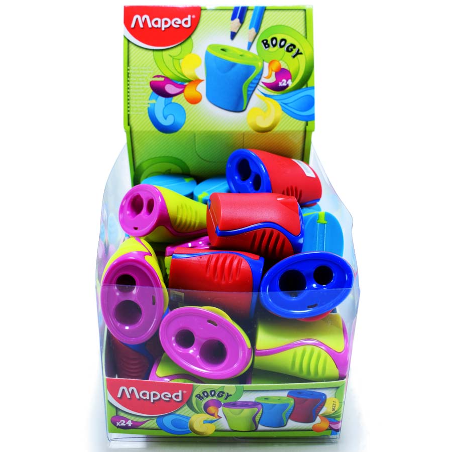 Tajador BOOGY c/deposito doble punta Maped 24PCS