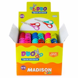 Tijera Escolar Duo Kids Madison No8 24pcs