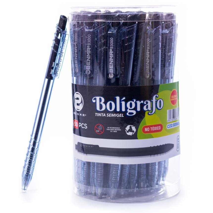 Boligrafo Retractil Benma 50pcs