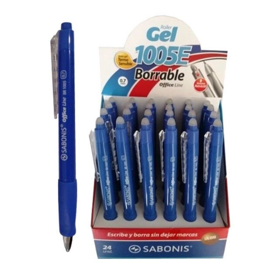 Boligrafo Borrable Sabonis Retractil 12 pcs