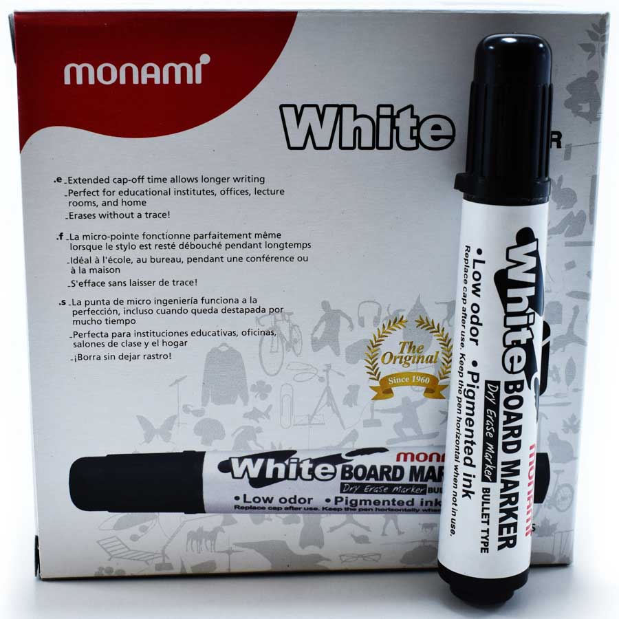 Marcador Acrilico / Pizarra Monami 12pcs