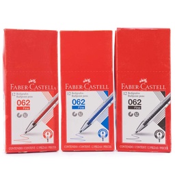 Boligrafo 062 Faber Castell 12pcs