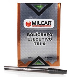 Boligrafo Ejecutivo TRI-X Milcar 50PCS