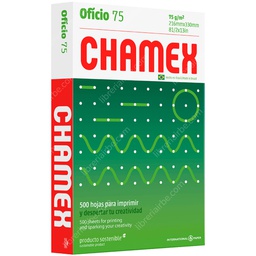 [PJ-CHMX-OFI75] Papel Bond Chamex 75gr. Tamaño (Oficio) 500hjs.